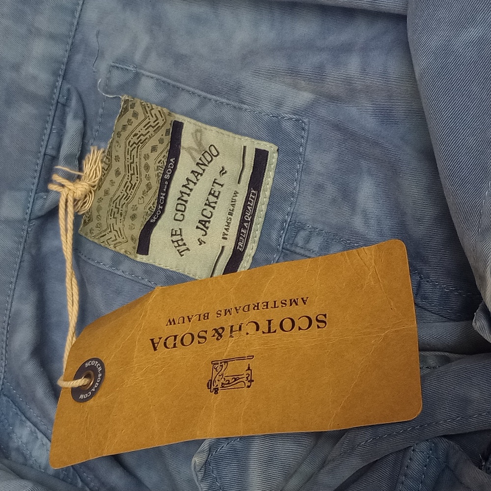 🆕 SCOTCH & SODA "THE COMANDO" BLUE TWO TONE WOMEN'S JACKET - Picture 13 of 15